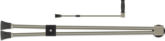 Double-lance avec robinet latéral ST-154 et protège-buse ST-10, livrée avec buse basse-pression, ino